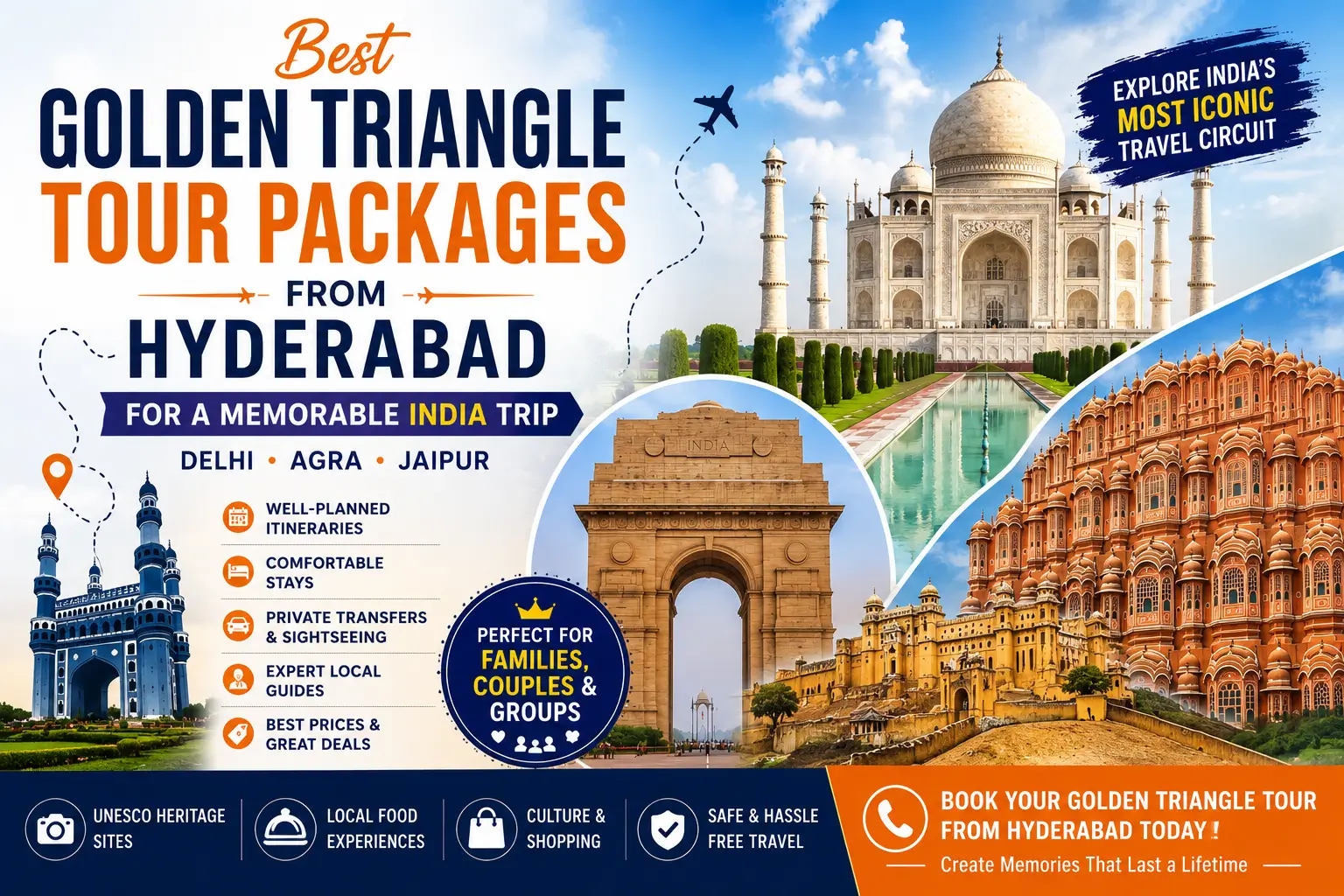 Best Golden Triangle Tour Packages from Hyderabad for a Memorable India Trip